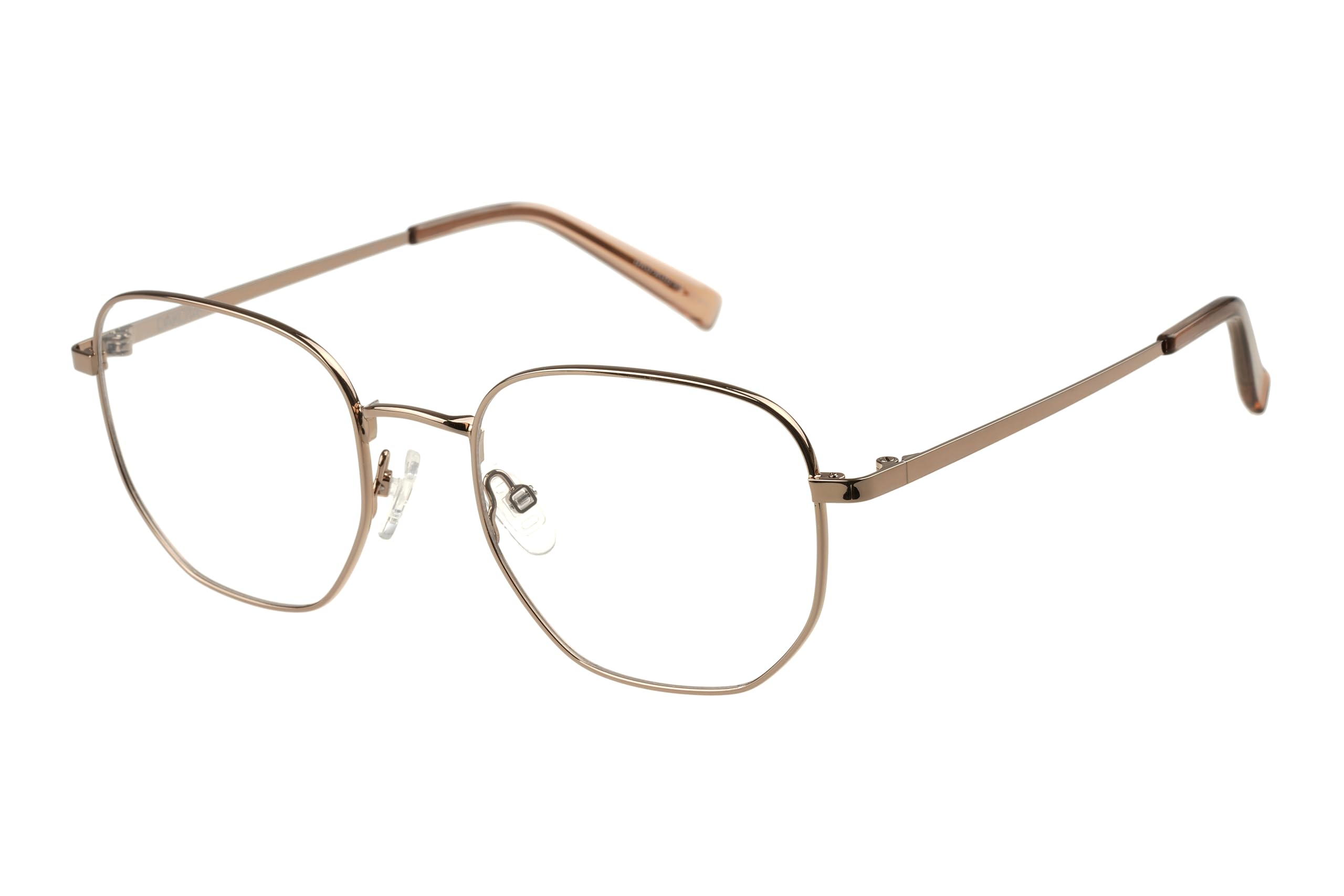 DAKOTA Brille mit Sehstärke für Unisex optional mit Sonnenbrillentönung oder Blaulichtfilter, Quadratisch, gefertigt aus Metall (inklusive Brillenetui)