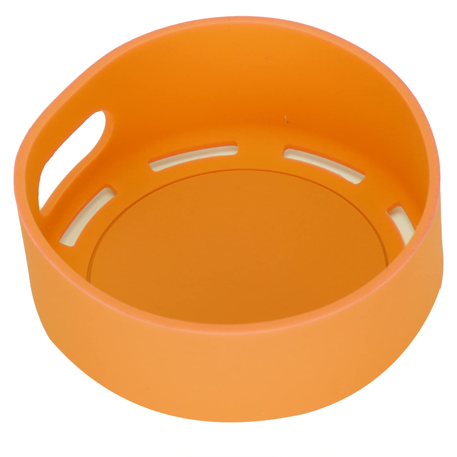 Funda de Silicona para Altavoz Dot 4, Funda Protectora Portátil a Prueba de Golpes, de Silicona Flexible Duradera para Cocina y Dormitorio, Antideslizante (Naranja)