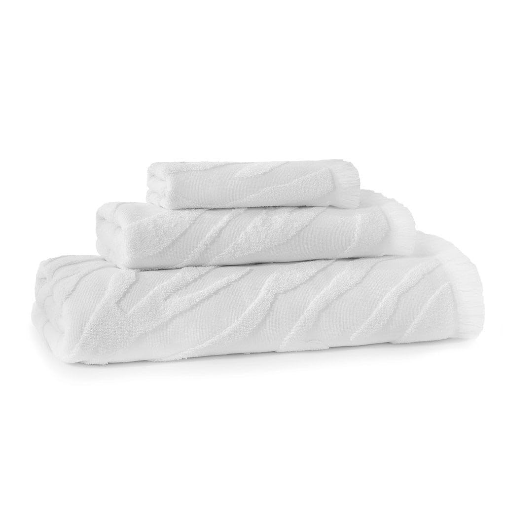 KassatexMali Bath Towel, 76 cm x 137 cm Size, White