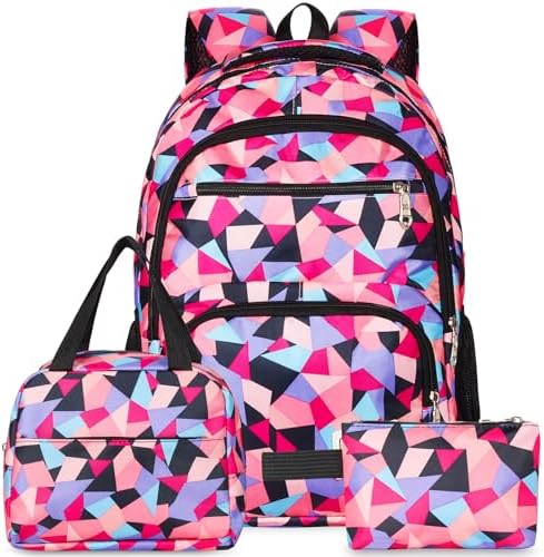 Mochilas Escolares Adolescente, 3 en 1 Mochila Infantil con Bolsa...