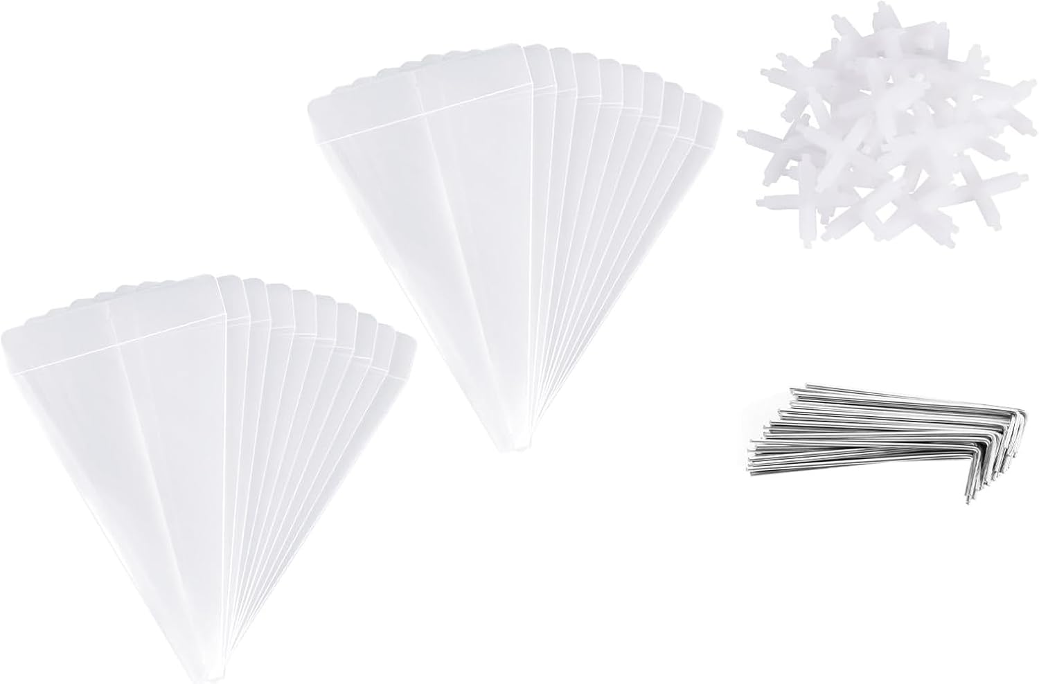 Clear Plant Protectors Form Small Greenhouses Shield Seedling from Harsh Weather Garden Cloche Set Multifunctional Garden Protectors