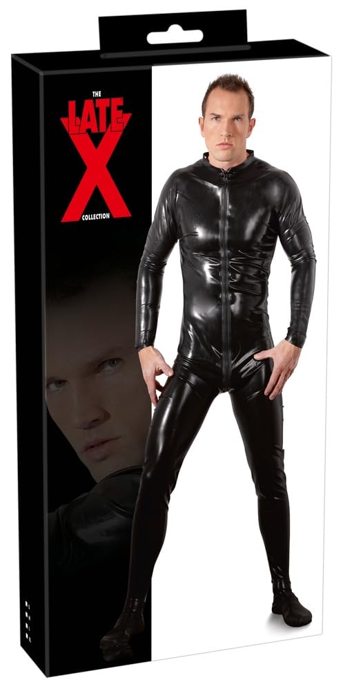 Late X Men's Latex Jumpsuit, X-Large