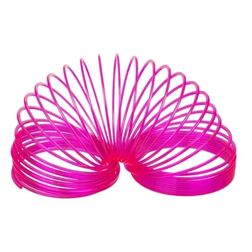 BLUECHOLON Fluoreszierende Spirale, leuchtet im Dunkeln, Spielzeug für Kinder, Regenbogen-Spirale, Blau, Grün, Rosa, Orange, Kinderspielzeug, leuchtend, Geburtstagsfeier, Regenbogenfarben (Orange)