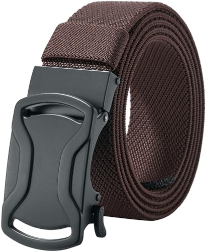 LionVII Ratchet Elastic Men Belts, 1 3/8