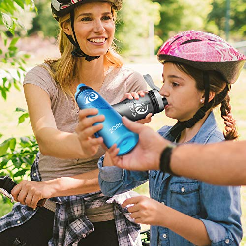 Best Sports Water Bottle 800Ml/ 1L/ 600Ml/ 1.2 Litre,Bpa Free & Tritan & Leak Proof Lightweight Portable Reusable Bottles With Filter For Kids, Camping, Cycling, Hiking, Yoga, Running, Flip Top Lid #TOP6