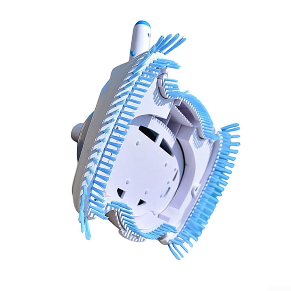 Cabezal de aspiradora de piscina para piscinas enterradas y sobre el suelo, cepillo limpiador de succión resistente con adaptador de manguera giratoria para suelos de hormigón de