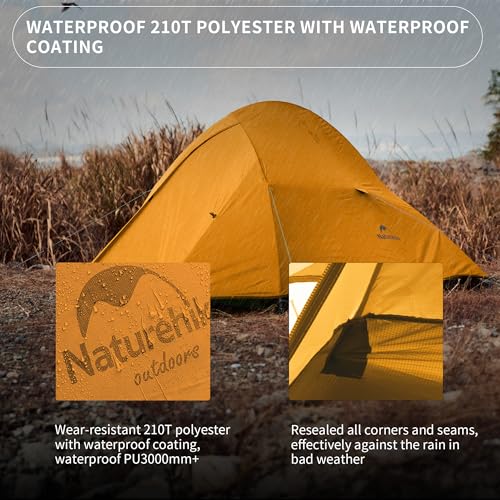 Naturehike Upgraded Cloud Up 2 Person Tent Backpacking Tent Camping Tents for 3 Season Lightweight Tents for Camping & Hiking image 2