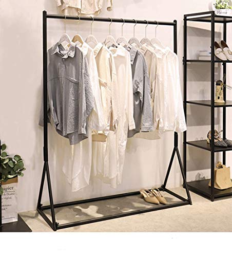 Industrial Pipe Clothing Rack for Clothing Display, Heavy Duty Garment Rack for Bedroom Retail Boutique Use (47.24\"L)