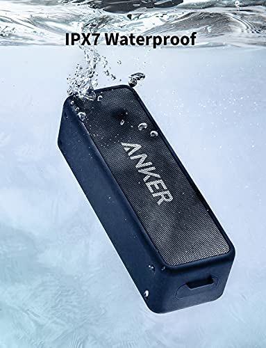 Image of Anker Soundcore 2, 12W Dual-Driver, Portable Bluetooth Speakers for Daily Use, and Wireless , Extended Battery Life, 24-Hour Playtime, IPX7 Water Resistant, Built in Mic, 66 ft Bluetooth Range- Blue