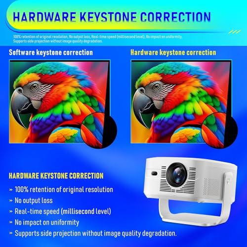 Projecteur portable 8K courte focale pour petits espaces Android 14