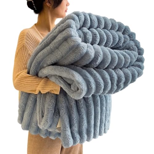 Generic Couverture Lestée Adulte, Couverture Polaire Epaisse, Ultra Douce et Duveteuse, Facile à Manipuler, pour Chambre Canapé Voyage