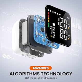 Blood Pressure Monitor Rechargeable Wrist Blood Pressure Cuff Adjustable Digital BP Machine 2x90 Readings Voice Broadcast Backlit Display for Home Use with Carrying Case