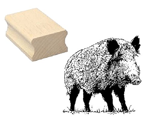 Stempel Wildschwein - Motivstempel 37x38 mm