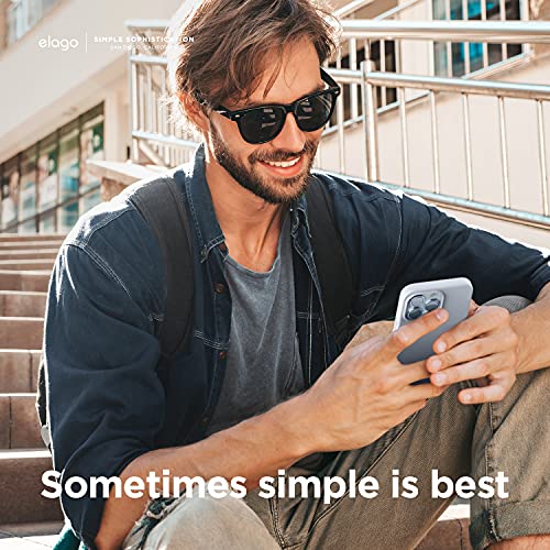 Elago Compatible With Iphone 13 Pro Case, Liquid Silicone Case, Full Body Screen Camera Protective Cover, Shockproof, Slim Phone Case, Anti-Scratch Soft Microfiber Lining, 6.1 Inch (Light Blue) #TOP2