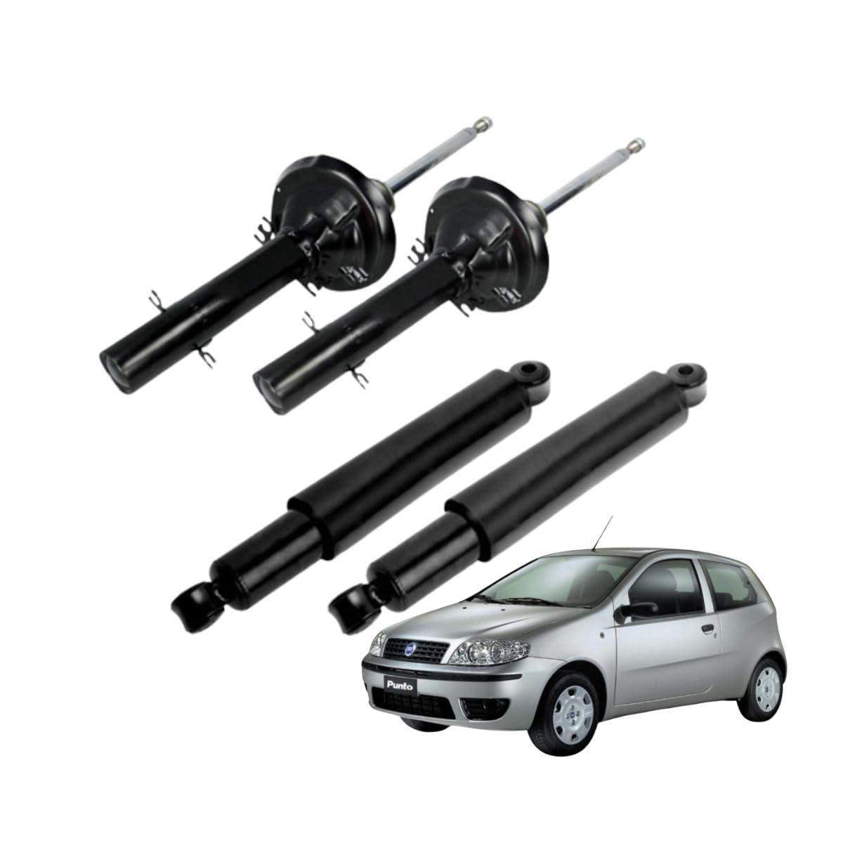 KIT 4 AMMORTIZZATORI JAPANPARTS COMPATIBILI CON FIAT PUNTO 188 ANTERIORI E POSTERIORI