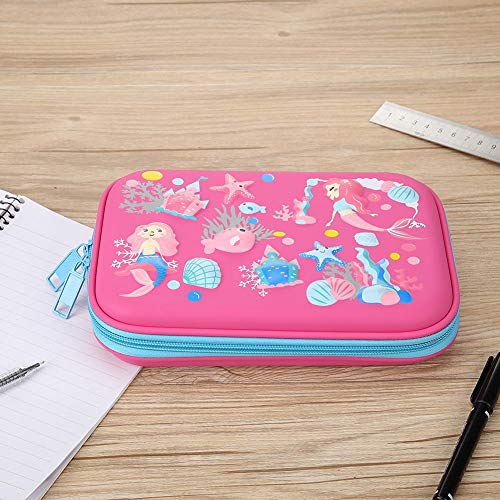 AIZHIYI Linda bolsa de lápis para estudantes de EVA Sea Ocean World (Rosa)