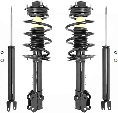 COMPLETESTRUTS - Conjunto de puntal completo delantero con resortes helicoidales y amortiguadores traseros de repuesto para Kia Sportage FWD