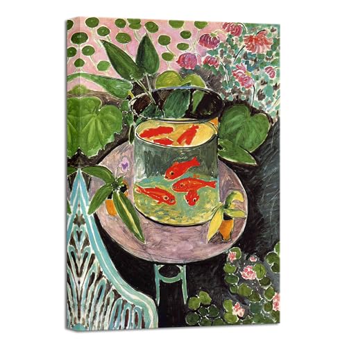 Wieco Art Canvas Wall Art Goldfish by Henri Matisse Colorism Aesthetic Abstract Canvas Prints for Wall Decor and Home Office Decorations