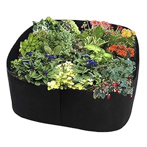 Dekens Stof Verhoogde Tuin Bed Rechthoek Ademende Plant Container Groei Tas Plantenpot Bloem Plantenpot Verhoogde Bed-90cm(L) x180cm(W) 60 x 60 cm.