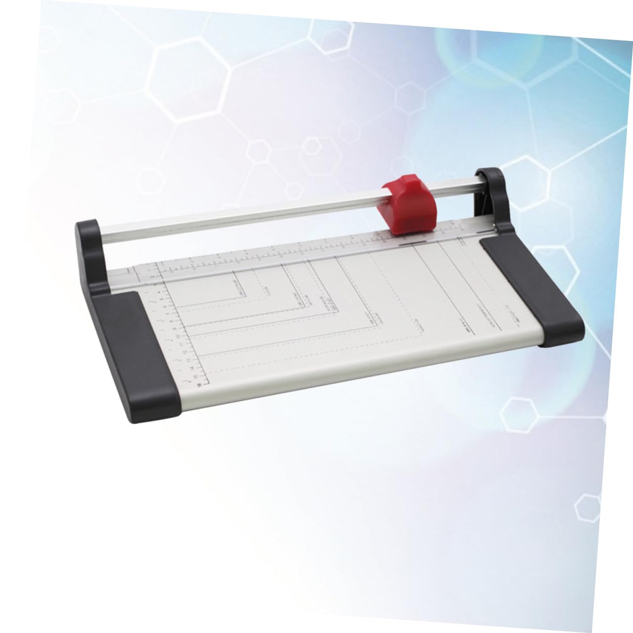Papierschneider A3 A4 aus Metall mit Griff, Weiß, Manuell