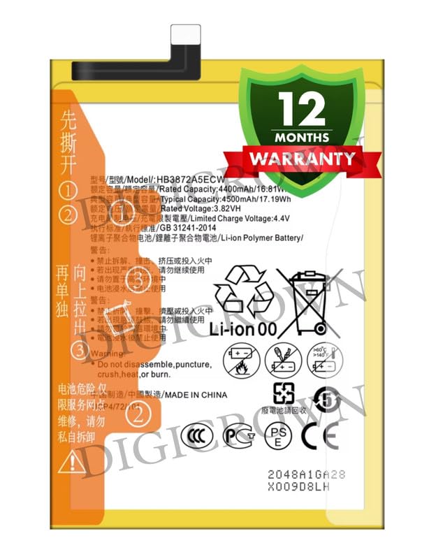Image of Original HB3872A5ECW Battery Compatible for Huawei Honor Note 8 (Honor V8 Max) (EDI-AL10) - (4500mAh) - 1 Year Warranty