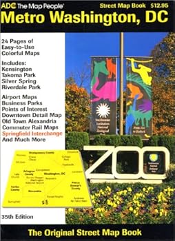 Paperback Adc Metro Washington, D. Street Map Book