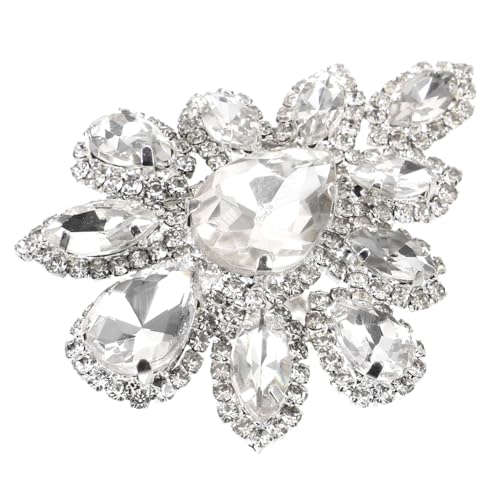 MAJORMENCH Strass Brosche Damen Anstecknadel Vintage Stil Glitzernde Lapel Pin für Hochzeit Brautstrauß DIY Schmuck Zubehör für Kleidung Taschen Schuhe