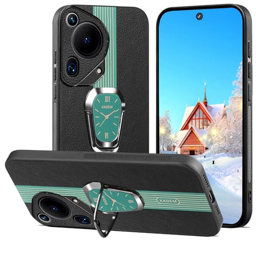 Étui en cuir pour Huawei Pura 70 Ultra coque verte antidérapante mince