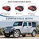 JSCARLIFE Gepäckträger für Wrangler JK JL 4-Türer Hardtops, robuster Stahl-Innenspeicher-Organizer mit 136 kg Kapazität, einfache Montage (für J-eep Wrangler JK JL)