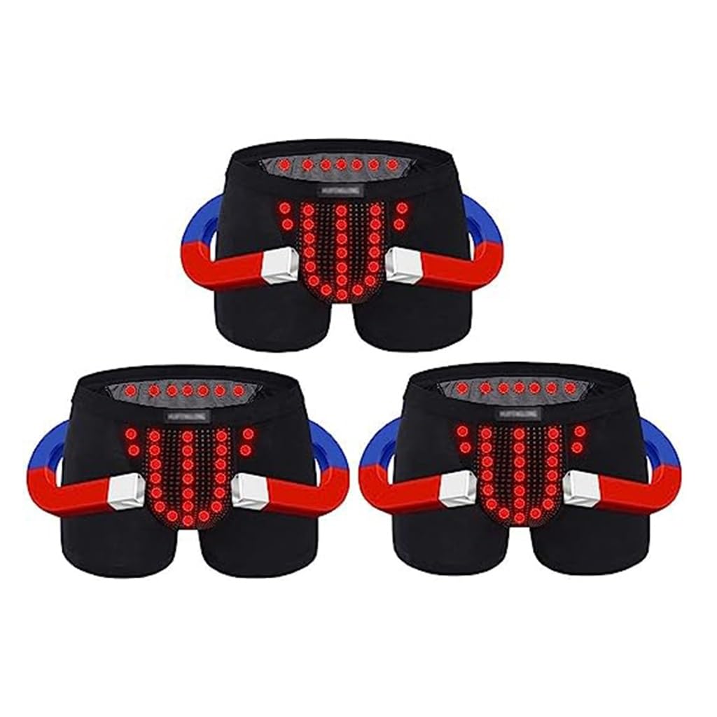 Calzoncillos magnéticos de hombre para cuidado de la salud con terapia de turmalina en talla grande