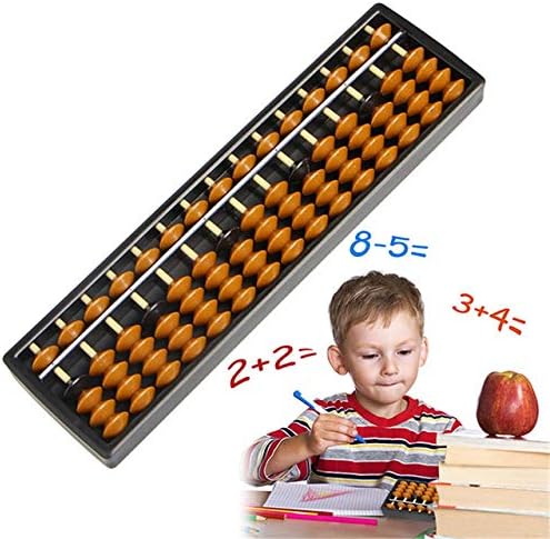 Acoolstore Plastic Abacus Arithmetic Soroban 15 Digits Kids Maths Calculating Tools Chinese Abacus Toys Abacus Educational 236.51.5cm