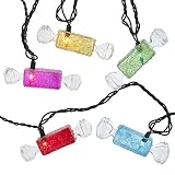 Kurt S. Adler UL 10-Light Multi-Color Glitter Candies Light Set