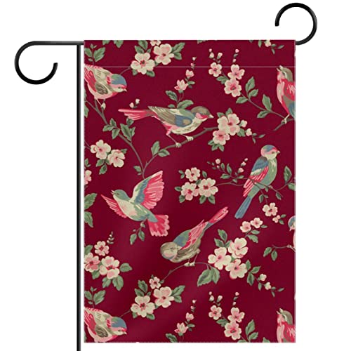 Isabelle - Papel pintado floral Toile con bandera de jardín vertical de doble cara para decoración de exteriores