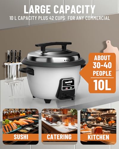 Wantjoin-Rice-Cooker-42-Cups-Cooked-with-Removable-Non-Stick-Bowl-10L1056QT-Commercial-Stainless-Rice-Cooker-with-Keep-Warm-Function-for-Party-Family-White
