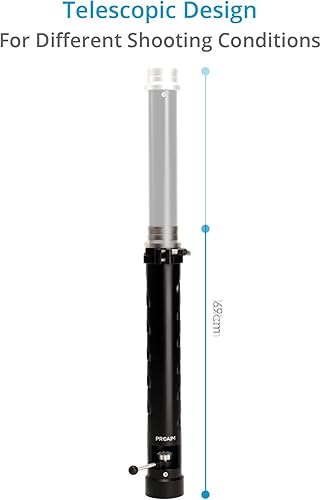 Miniatura 2 de PROAIM Bazooka telescópica con palanca de bloqueo rápido y base EuroElemac + placa Euro para montaje pesado de carretera, plumagrúa, deslizante y