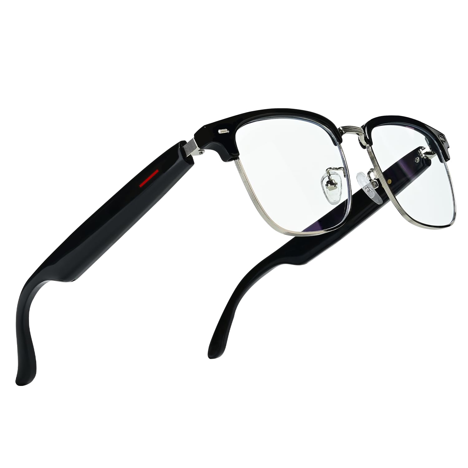 Bluetooth Smart Glasses with Camera for Sports Cycling Running Bone-Conduction Music Glasses Hands-Free Call Intelligent Voice Navigation Anti-Blue