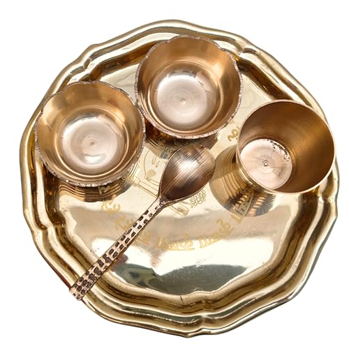 Brass Pooja Thali Set – 5