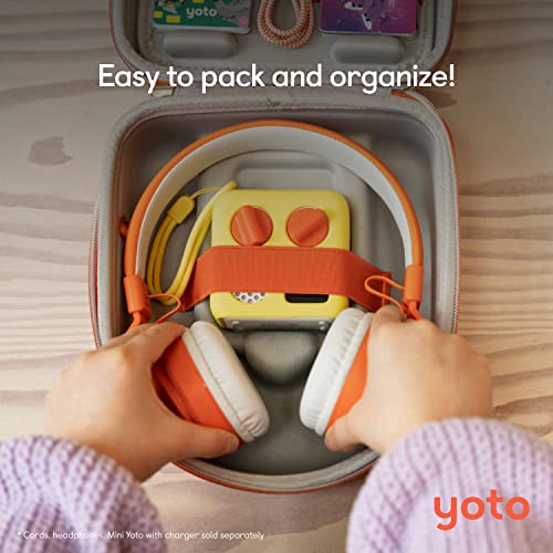 Image of Yoto Mini Travel Case - Kids Accessory, Protective Hard-Shell Carrier with Adjustable Shoulder Strap, Holds Mini, Headphones and Up to 30 Audiobook Cards