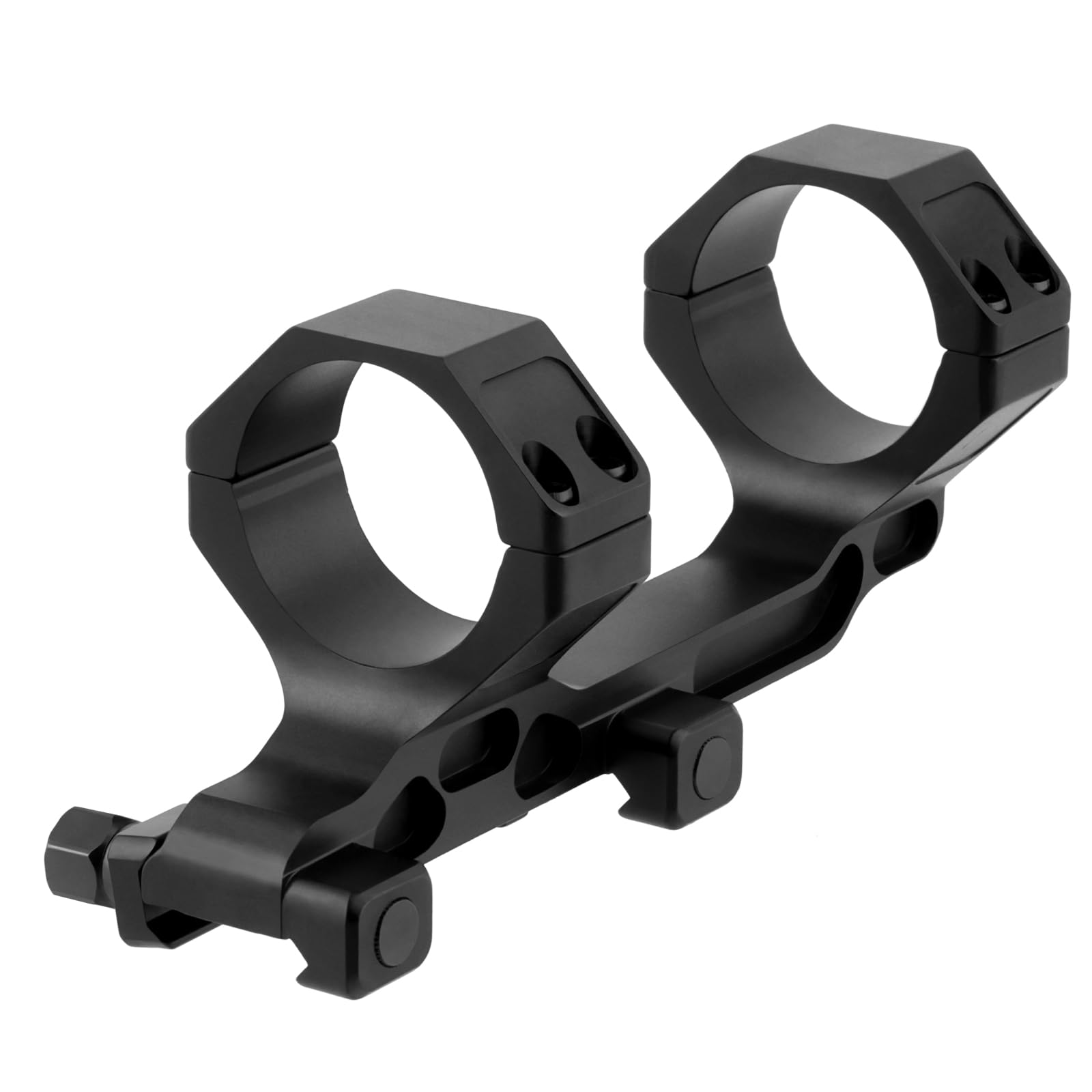 Anelli di montaggio per telescopio monoculare da 34 mm/1,34 '' Telescopio ad alto profilo da 4,1 cm Adattatore per montaggio ad anello in alluminio anodizzato nero offset doppio anello