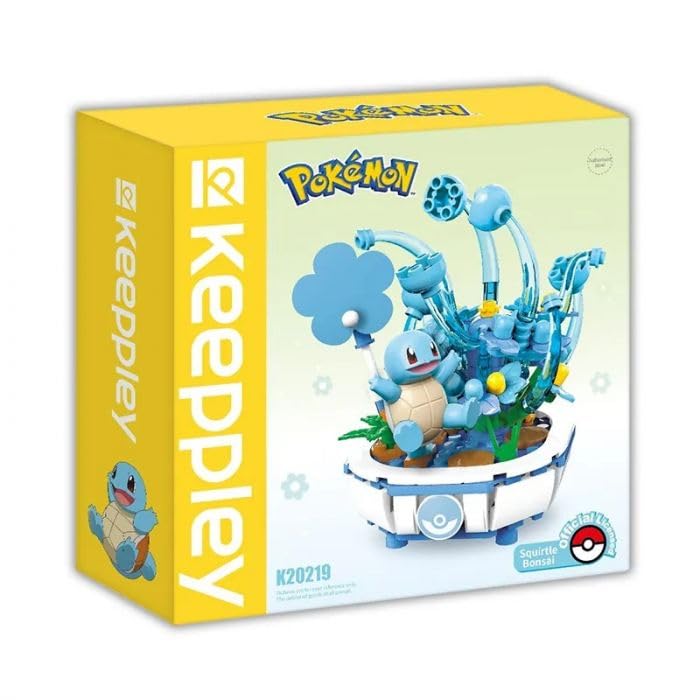 Pokémon Bonsai Building Blocks Toy Set | Keeppley | Lego Compatible | Simplified Chinese | 15+ Years | Squirtle