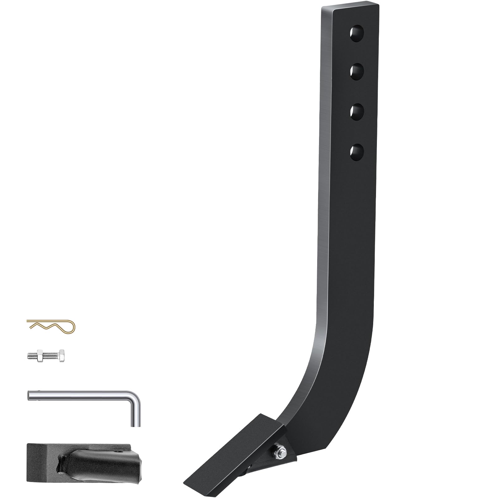 VEVOR Gambo per lama da box, gambo per scarificatore da 18", gambo per raschietto da box a 4 fori, gambo per ripper con denti conici e perni rimovibili