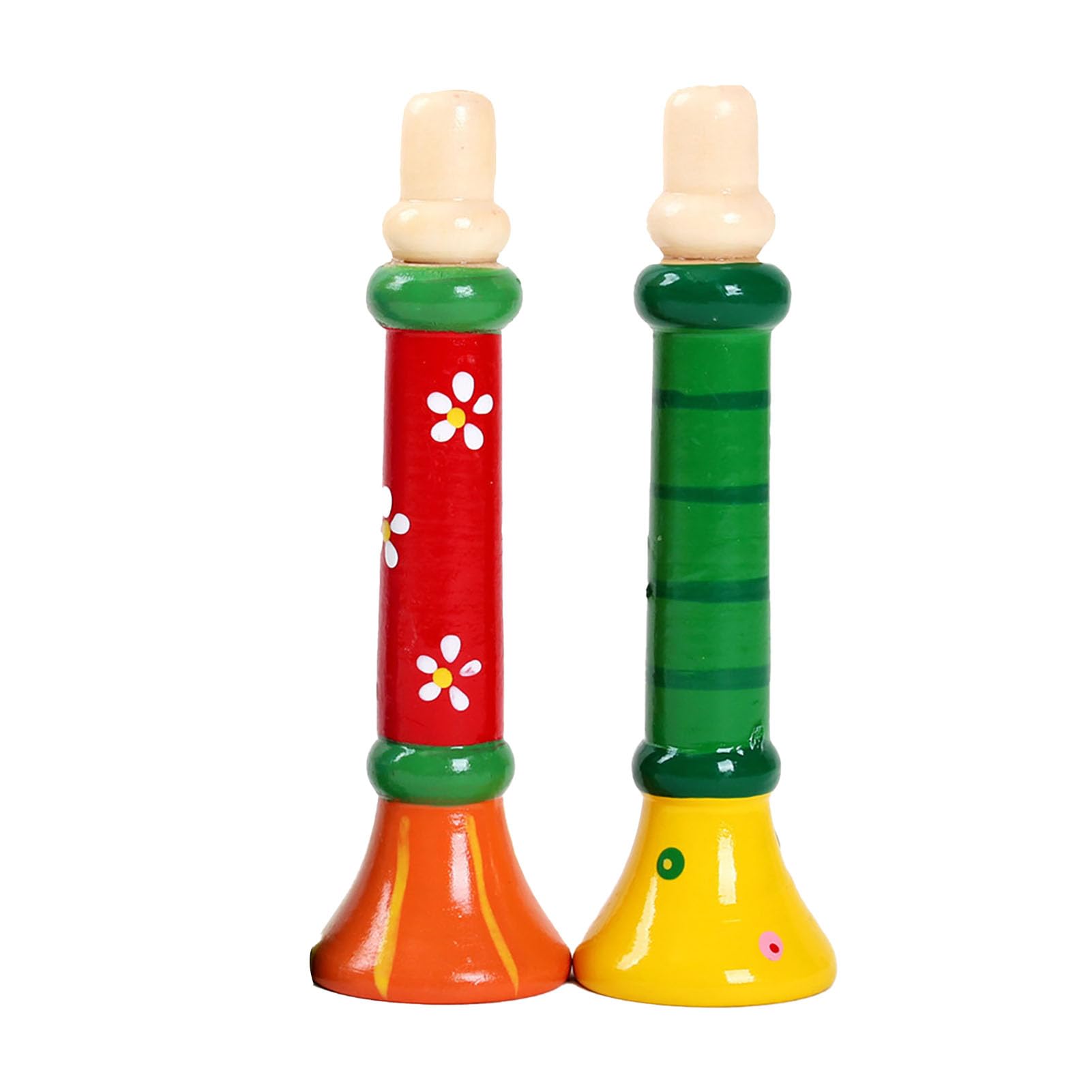 RASTKY Durable Wooden Trumpet Toy for Kids, Lightweight Trumpet Musical Instrument, Educational Music Education Whistle, Portable for Travel — view 4