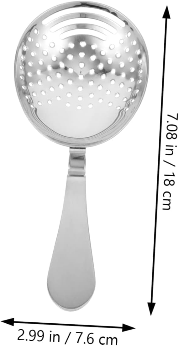 Mobestech 2pcs Metal Cocktail Strainer Reusable Drink Strainer for Bartending Home Bar and for Filtering Cocktails and Drinks