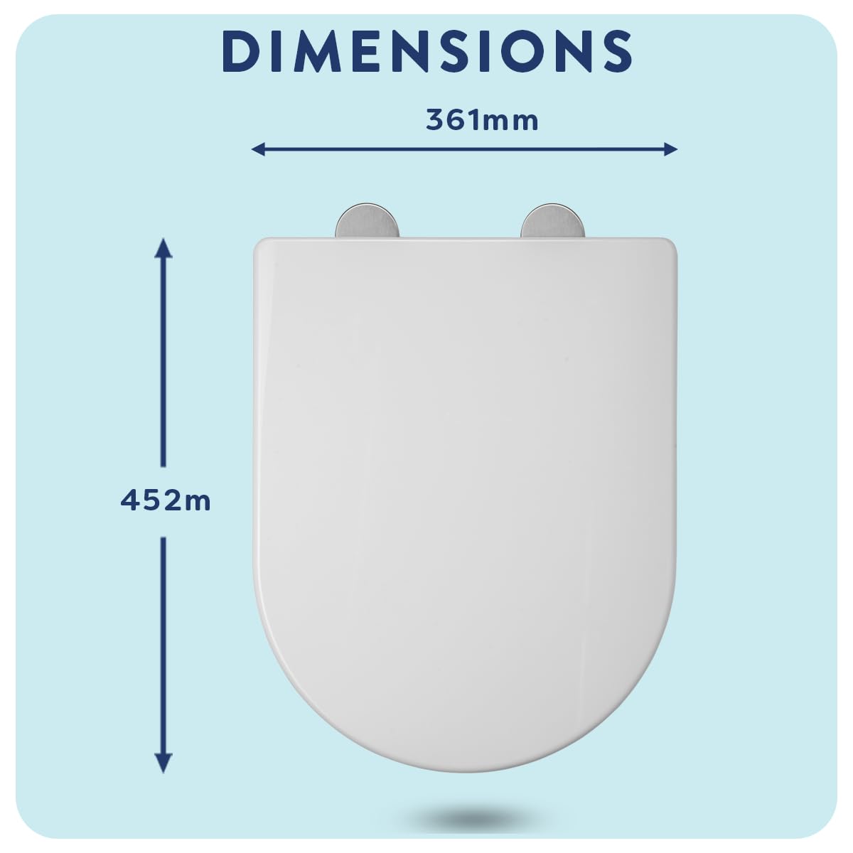 Croydex Hilier - Asiento de inodoro en forma de D, asiento magnético extraíble para niños con mecanismo de cierre suave, bisagras de liberación rápida y superficie tratada antibacteriana (asiento de
