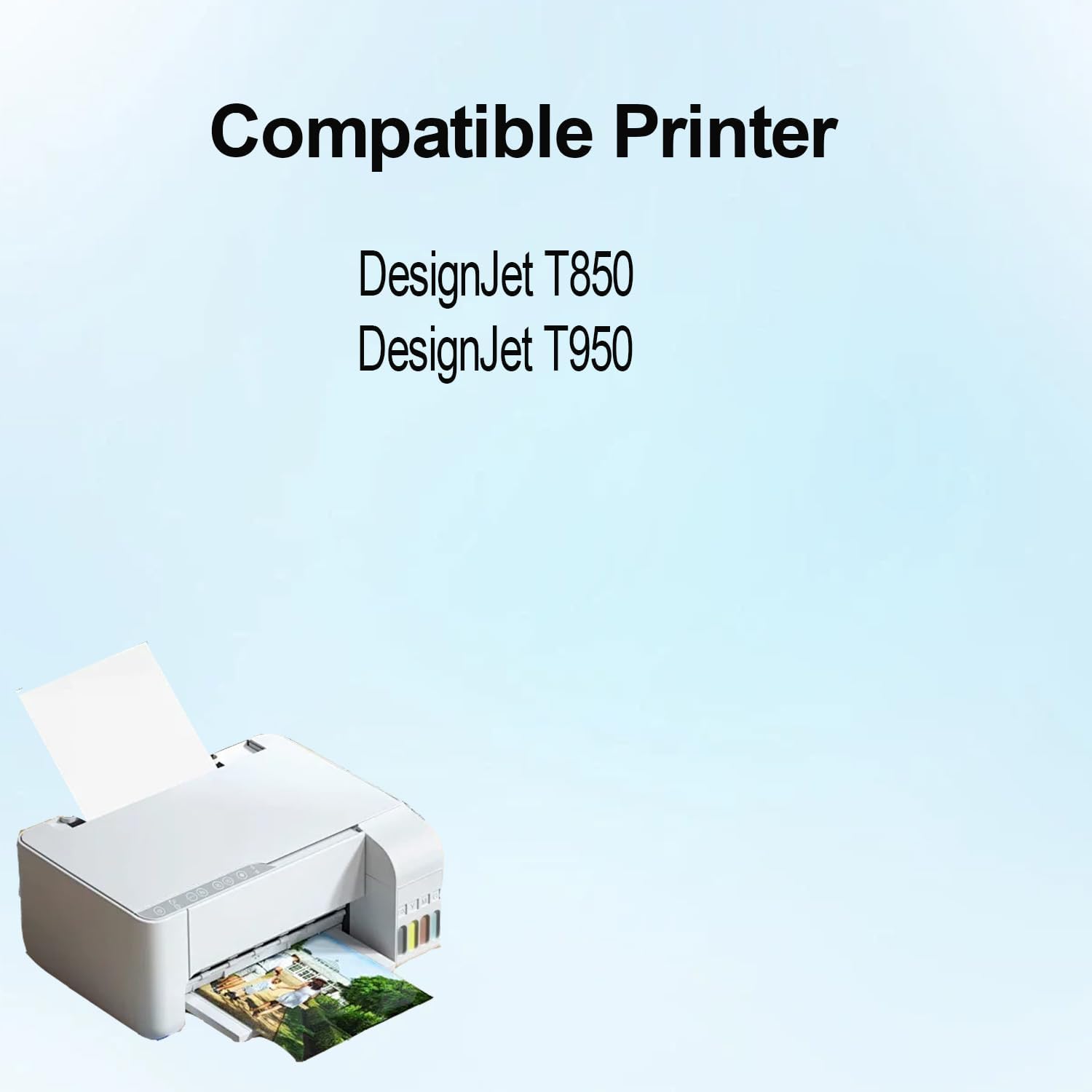 4 Pack 738 Ink Cartridge Use for DesignJet T850 T950 Large Format Printers (130ml/PCS)