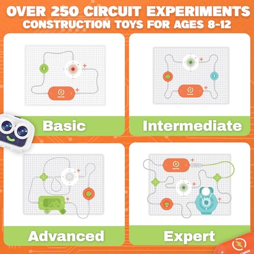 Image of SMILESSKIDDO Science Kits for Kids, STEM Toys for Kids, 16 Circuit Parts | Electronics Exploration Kit, Over 440 Projects, Educational and Learning Toys, Christmas Birthday Gifts for Kids