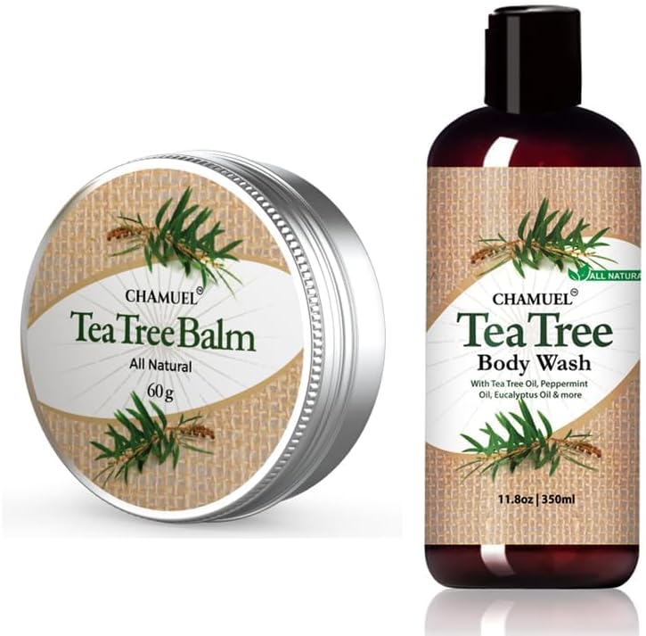 ChamuelTea Tree Balm & Body Wash - The Best Product Combo to Soothe a Wide Variety of Skin Irritations