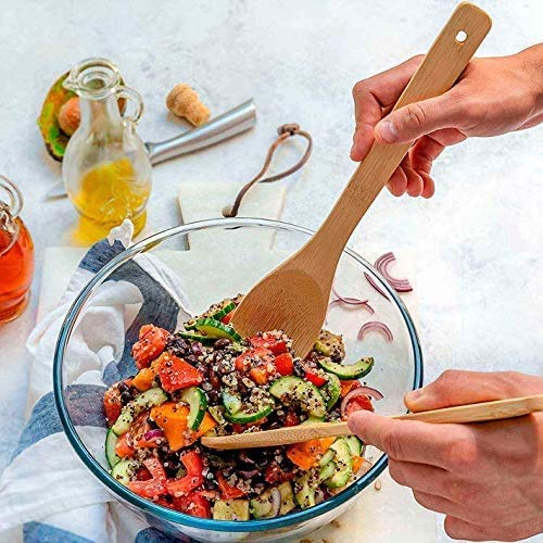 Utensilios-Cocina-5-Piezas-Menaje-Bambu-Organizador-Juego-De-Cubiertos-Palos-De-Madera-Porta-Accesorios