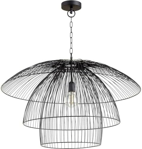 Cyan Design 10796 Canopy Pendant, 1-Light 60 Watts, Matte Black