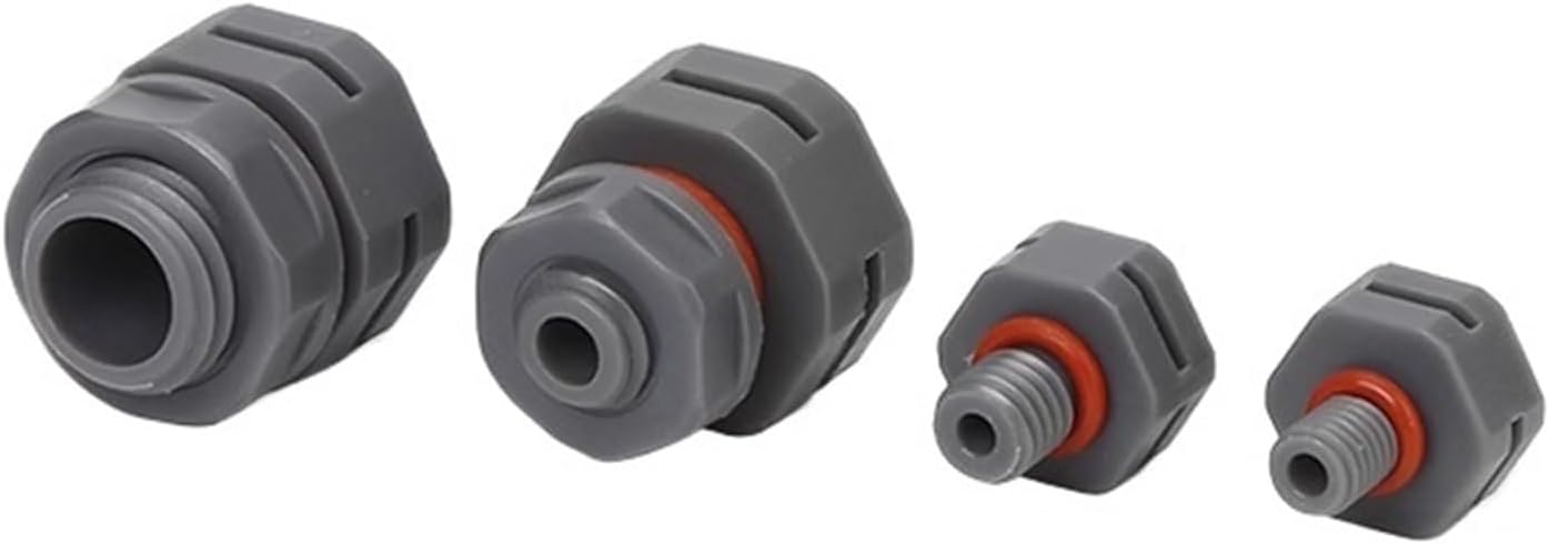 Waterproof Air Vent Valves Plastic Black Waterproof IP68 Grey White Screw Vent Plug Nylon Air Valve Pressure Release(Grey-with locknut,M40X1.5_10PCS)